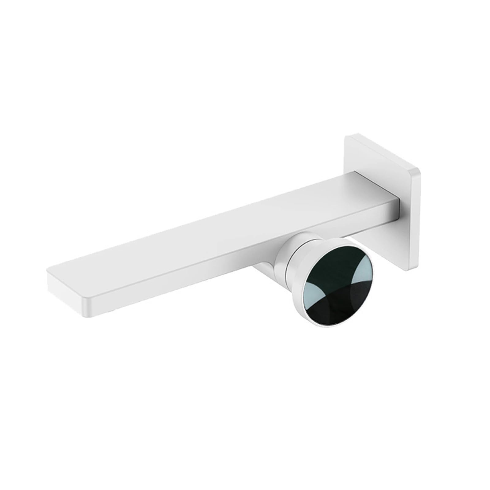 Mitigeur de lavabo mural en laiton blanc BiaoTeng robinet encastrable haut de gamme pour vasque