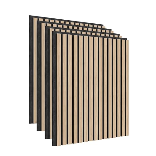 Sonolok 15.5 ft sound-absorbing wall panel kit oak and black