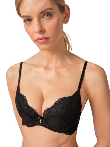 Gossard Superboost Plunge Black Lace Bra Plunge Women's Bra Black 36FF