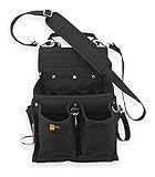 Electricians Tool Pouch w/ Shoulder Strap, Black