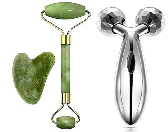 See full amazon price history chart for 3D Manual Roller Face Body Massager With And Anti Aging 100% Natural Jade Stone Roller Massager With Gua Sha Tools for Face and Body Massager 3D Manual Roller Face Body Massager With And Anti Aging 100% Natural Jade Stone Roller Massager With Gua Sha Tools for Face and Body Massager (B0CT3XKJDT) Amazon Price History, Amazon Price Tracker