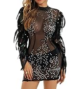 NIKBK Sexy Rhinestone Jumpsuit Backless Romper Outfit Birthday Party Dress