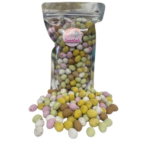 Original Milk Chocolate Mini Eggs In a Crispy Shell - Pick and Mix Sweets - 375g Resealable Pouch - By Sweetish