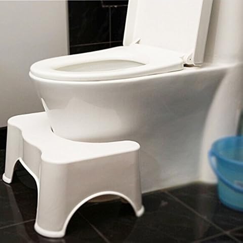 Lettuce Eat ® Bathroom Toilet Stool Plastic Non Slip Toilet Bath Squat Step Stool Potty Bathroom Squat Aid For Constipation Piles Relief (5101) Cover