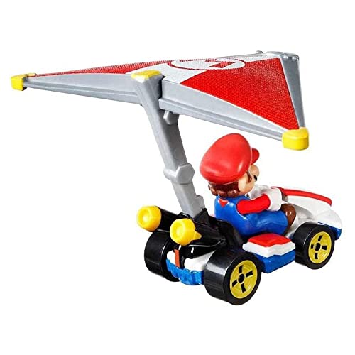 Hot Wheels Mariokart - Mario Standard Kart y Super Glider miniatura 3