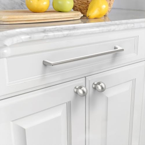 Image of Asidrama 6 Pack 8.8 Inch(224mm) Polished Chrome Cabinet Pulls: Chrome Cabinet Handles for Cupboard Drawer Pulls
