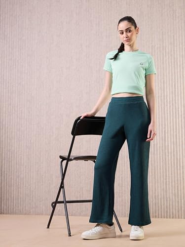 Image of TECHNOSPORT Women's Relaxed Fit Mid Rise Track Pant