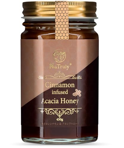 NaTruly(ナトゥリー) セイロンシナモン&アカシアハニー 450g シナモン 生はちみつ 瓶