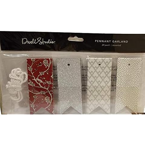 Dwell Studio (TM) by Staples (TM) Assorted 20 Pack Pennant Garland Tags Cover