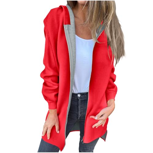 Hooded Cardigan Basic Hoods for Women Fall Winter Long Jacket Hoodies Outfit Women 2025