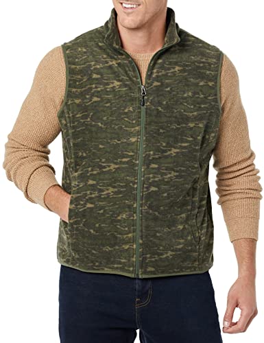 Amazon Essentials Men's Full-Zip Polar Fleece Vest (Available In Big & Tall), Camo, Large #TOP2