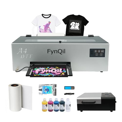Fynqil A4 DTF Printer and Oven, A4 L805 Transfer Printing Machine for...