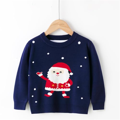 Little Christmas Sweater Long Sleeve Knite Sweater Crewneck Pullover Sweatshirt Santa Sweater Tops2
