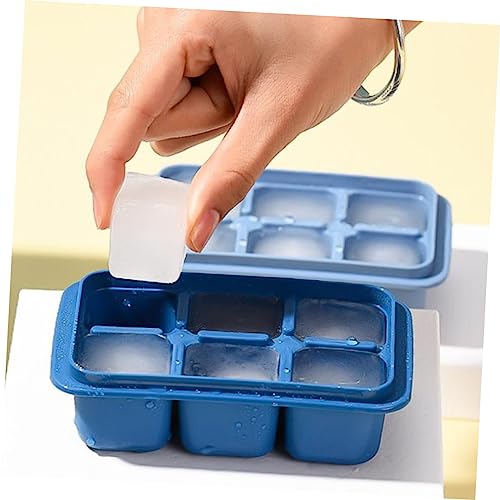 Molde de cubitos de hielo plástico con tapa 6 piezas miniatura 6