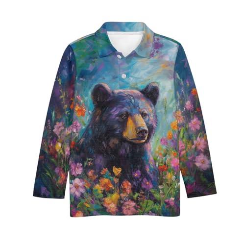 HUIACONG Boys Girls Long Sleeve Shirts for Kids Children Under Shirts