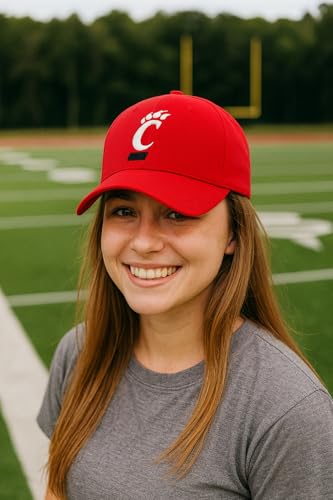 Gorra clásica bordada ajustable de Cincinnati Red miniatura 3