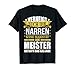 Herren Meister Shirt Meisterprüfung Geschenk Meisterprüfung T-Shirt