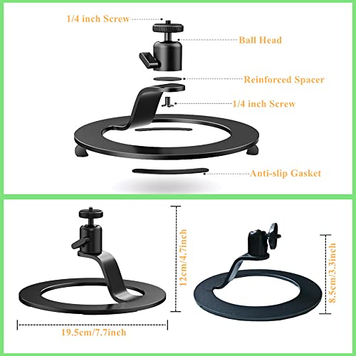 Wysxebwz W008 Aluminum Projector Stand Desktop Projector Mount Base Ballhead Angle 360 Degree Adjustable Table Projector Bracket Holder thumb #5