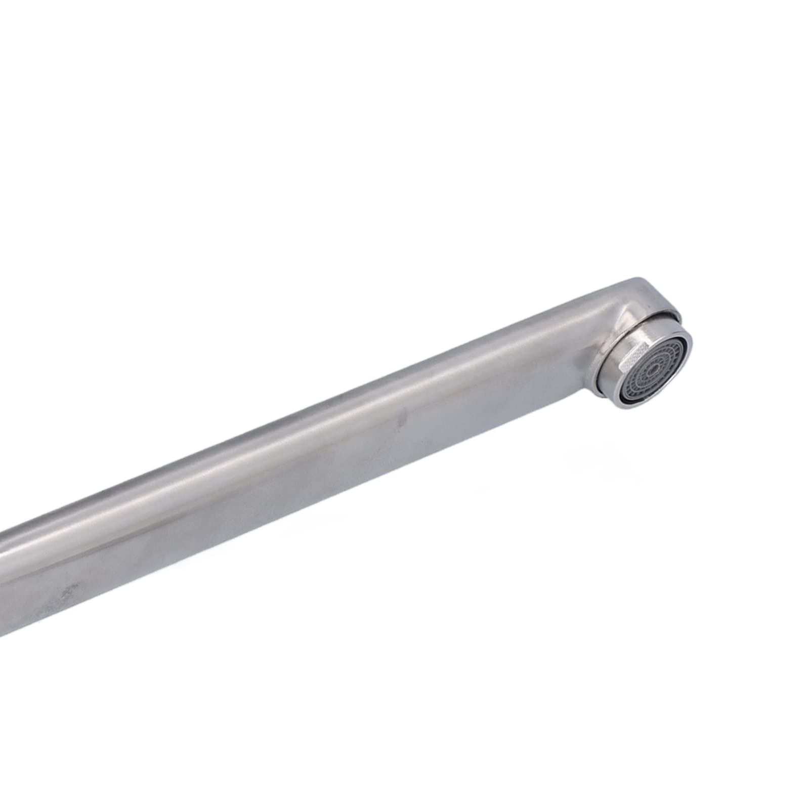 Grifo de Baño y Cocina de Pared G1/2 - Acero Inoxidable, Montado en la Pared, 360° Caño Giratorio Alargado para Lavabos, Fregaderos, Piscinas y Balcón