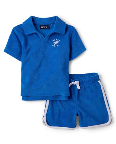 Image of The Children's Place boys And Toddler Boys Short Sleeve Top and Shorts, 2 Pc Set