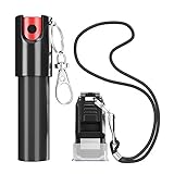 ARMADILLO DEFENSE Pepper Spray and Whistle Key Chain Bundle (2 Pack) for Protection and Self Defense, Safeguard for Women and Men, Tear Gas and Panic Button