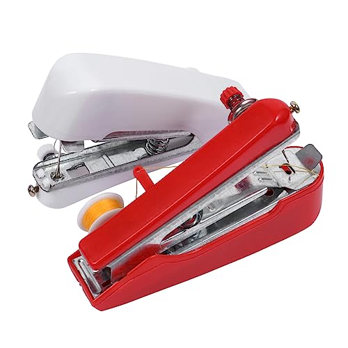 OSALADI 2 Piezas Máquina de Coser Portátil Mini Manual Práctica DIY y Reparaciones Rápidas Casa o Viaje OSALADI 2 Piezas Máquina de Coser Portátil Mini Manual Práctica DIY y Reparaciones Rápidas Casa o Viaje