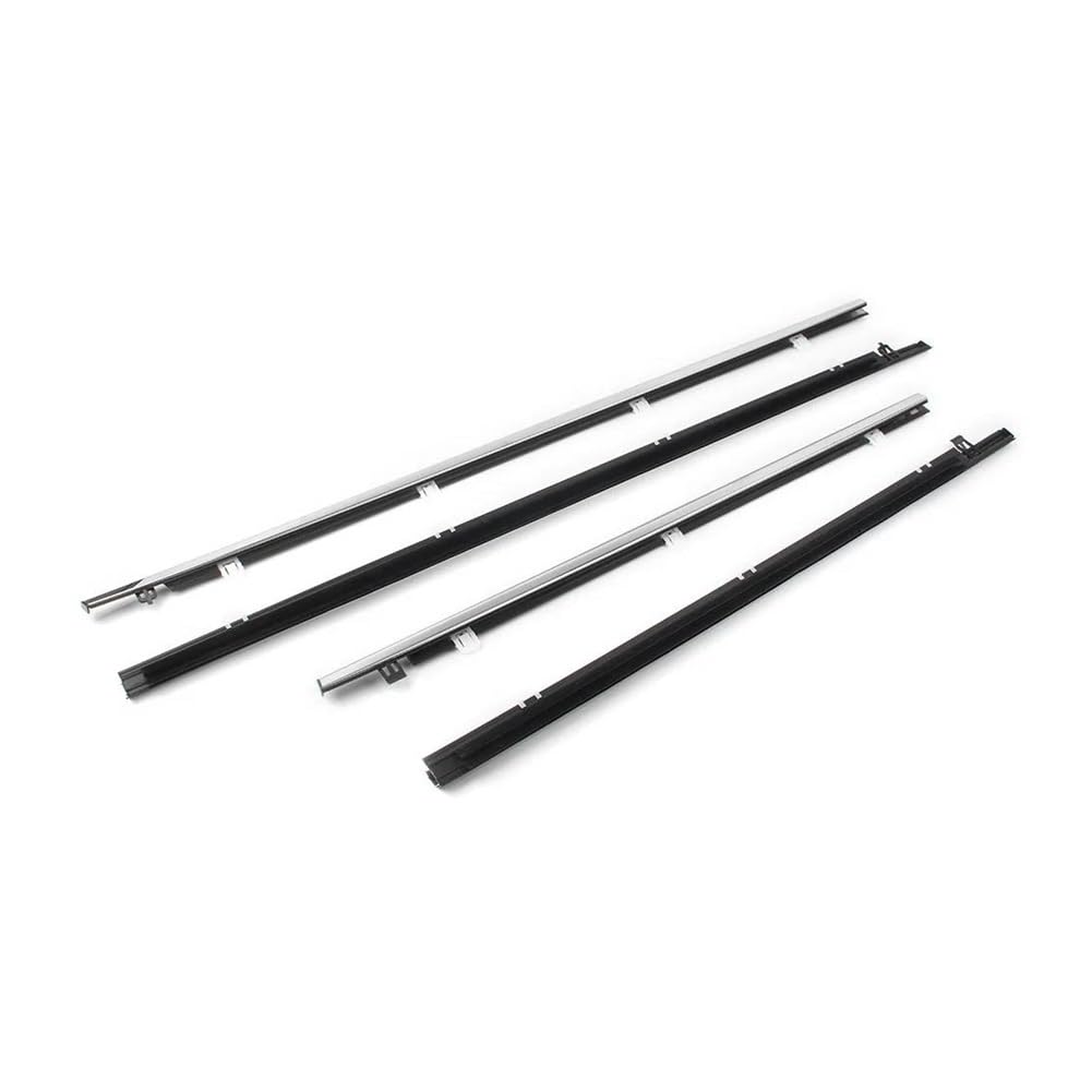 Sealing Strip 4PCS Outer Windows Rubber Weatherstrip Molding Strip Window Belt Moulding Trim for Acura for TSX 2009-2014