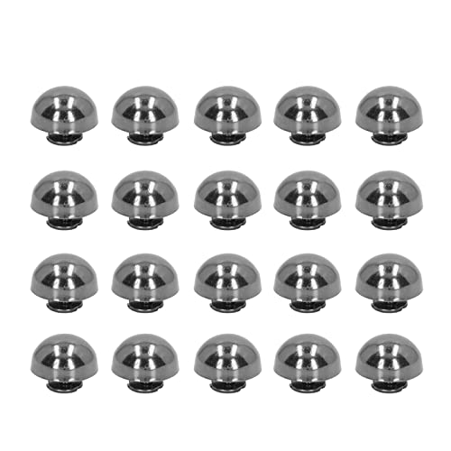 Heepdd 100 Sets Round Head Stud, 15Mm Dome Spikes And Studs Mushroom Rivets Handbag Feet For Leather Craft Belts Bags Shoes Accessories #TOP13