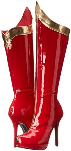 Ellie Shoes Women's 517 Comet Boot, Red/Gold, 6 M US | Image 6