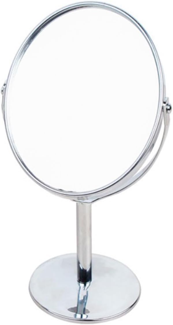 Tabletop Makeup Mirror,Double Sided Swivel Mirror with Stand 1X/3X Magnification Makeup Vanity Mirror Classic Round Desktop Make Up Mirror for Bathroom Bedroom