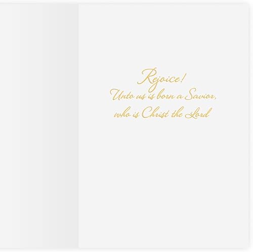 Miniatura 2 de The Gallery Collection, Paquete de 25 tarjetas, tarjetas de Navidad religiosas con sobres forrados de aluminio (familia navideña), para negocios o