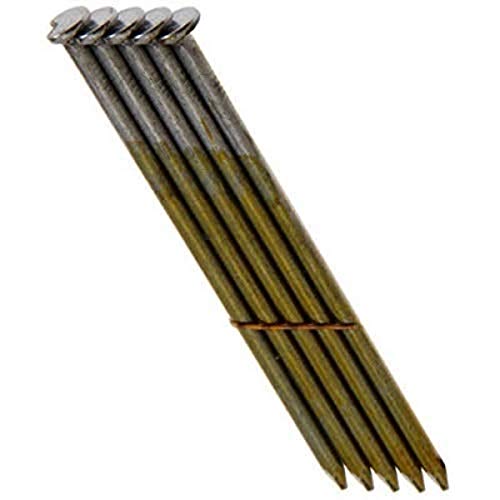 Senco KC27APBX Collated Nail, 3 in L, Steel, Bright Basic, Clipped Head, Smooth Shank - Pack of 2500