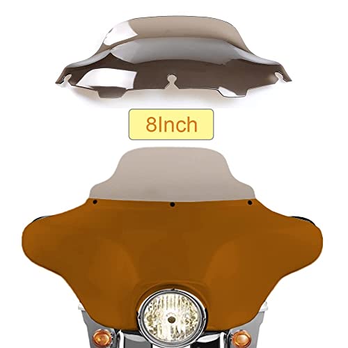 Image of 8 inch Wave Tint Windshield Windscreen Compatible for 1996-2013 Harley Davidson Touring Street Glide Electra Glide FLHT FLHTCU Ultra Classic Glide FLHX FLHTK Tri Glide 96-13