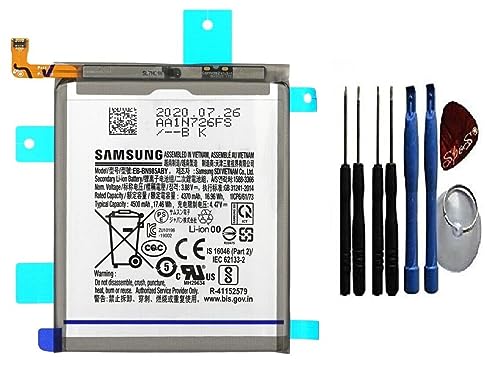 Batería Original de Repuesto para Samsung Galaxy Note 20 Ultra 5G N985F N986B (4500 mAh) con Adhesivos preinstalados, Incluye Herramientas