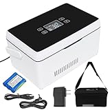 Enkreefi Electric Insulin Cooler Travel Case Box, Medication Cooler for Travel, Insulin Fridge Portable Insulin Refrigerator, Diabetic Travel Case, 32℉-64℉Temperature Control LCD Display(Large)