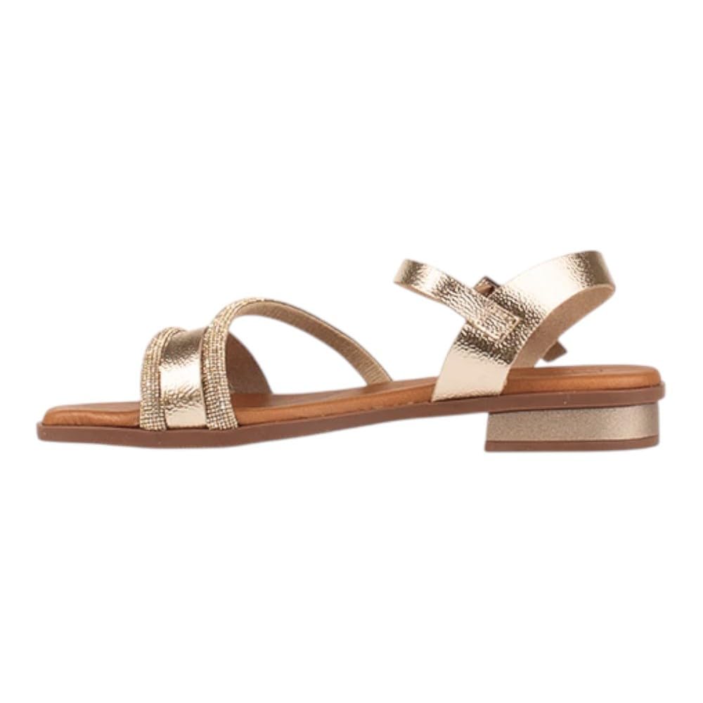 Sandalias de Piel Oh My Sandals 5871 Color Duna Champán para Mujer - Adriann Lasconi - Cuero