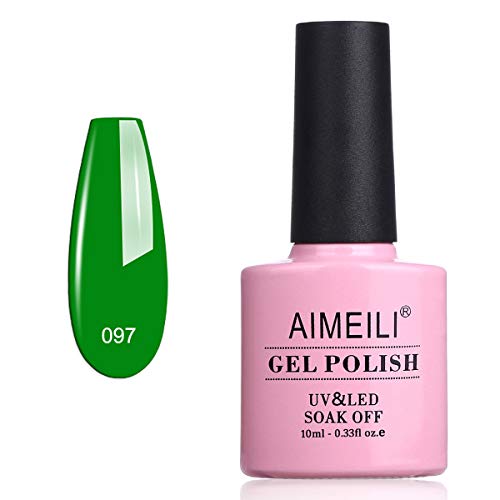 Esmalte de uñas gel UV LED Candy Green Castle 10ml miniatura 1