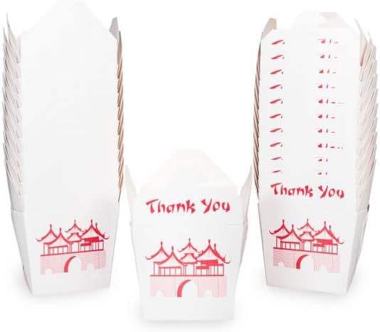 Chinese Take Out Boxes, Party Favor and Food Pail, Size 8 oz, Case Pack of 360