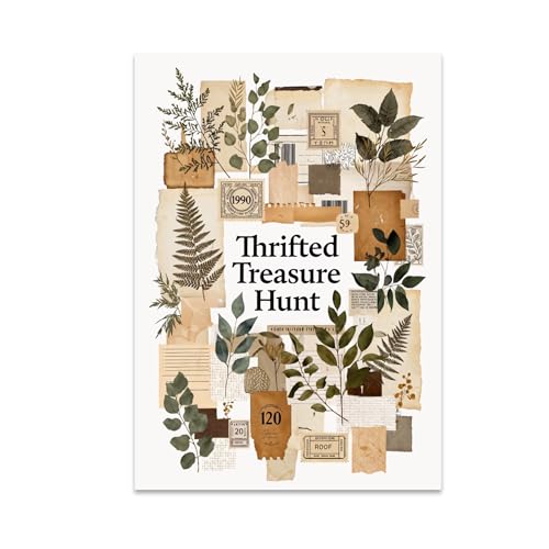 Eclectic Collage Wall Art Poster Print - Thrifted Treasure Hunt