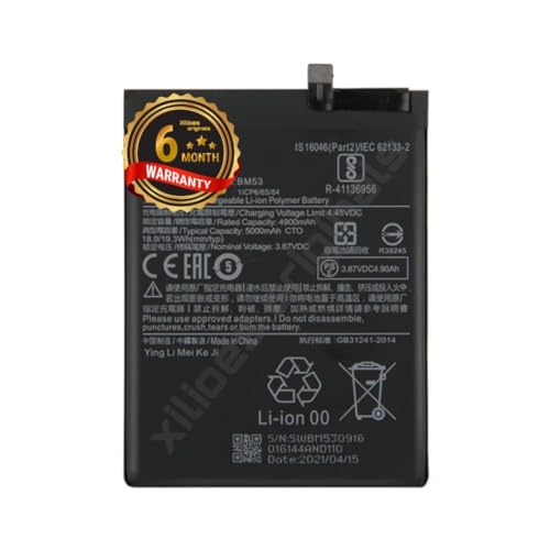 Image of BM53 Battery for Redmi 10T 5G (Mi 10T Pro 5G) M2007J3SY, M2007J3SG Battery with 6 Month Warranty** (B206)