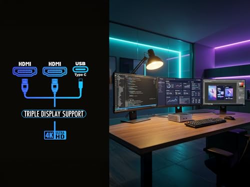 Image of SKULLSAINTS Mist Mini PC Powered by AMD Ryzen 3 4300U, Triple Display Support, WiFi 6, Bluetooth 5.3 (Ryzen 4300U, 16+128)
