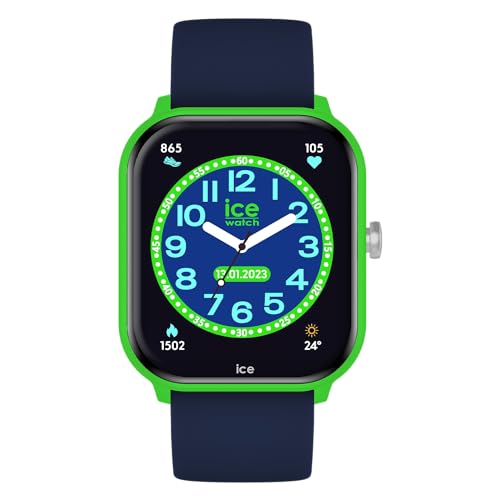 Ice-Watch - Ice smart junior 2.0 Green Blue - Blaue Jungen/Unisexuhr mit Silikonarmband - 022790 (1.75)