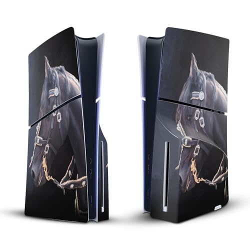 Autocollant de jeu PS5 Slim pour personnaliser votre salon avec le design Cheval Frison