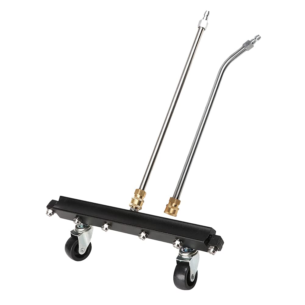 Littimoon Pressure Washer Under Carriage Cleaner Power Washer Attachment for Car Chassis Cleaning Equipped 6 Fan Nozzle