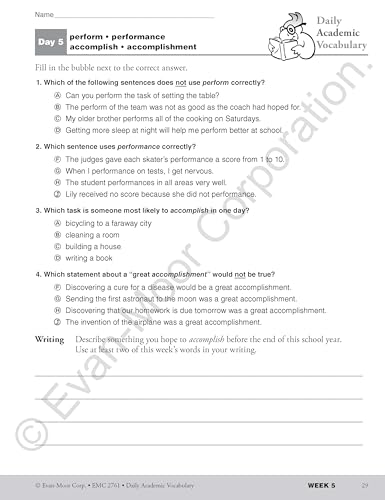 Daily Academic Vocabulary, Grade 5 Teacher Edition - Image 7