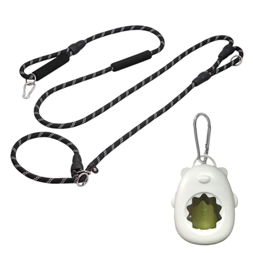 2.6M Guinzaglio per cani, Nylon regolabile guinzaglio cane con fibbia, Riflettente Forte trazione lunghina cane per aglia media e grande (oltre 15 kg) per passeggiate addestramento e esercizio fisico