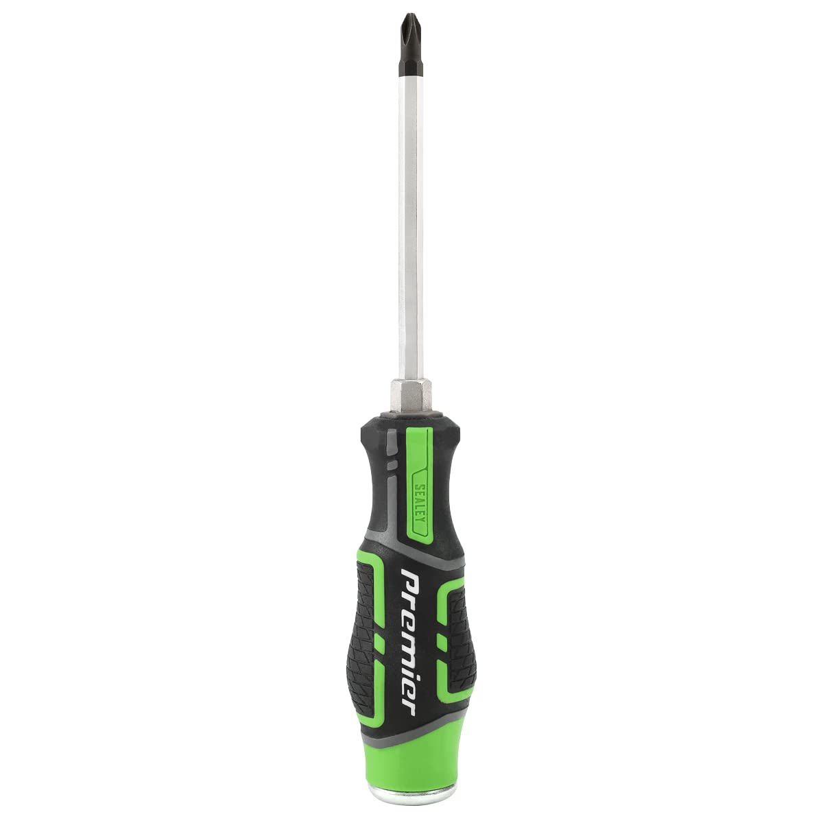 Sealey Hammer-Thru Screwdriver Set Hi-Vis Green, 9pc AK4941HV - Image 3