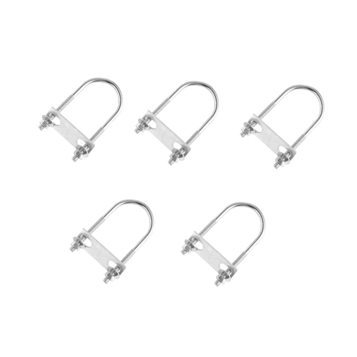 ARTIBETTER 3pcs Tube Clamp Gear Hose Clamps Plumbing Clamp Locking Hitch Pin Pipe Clamp Scissor Trailer Pin Clip Mini Barometer Hitch Locking Pin Locking Coupler Pin U Buckle Silver