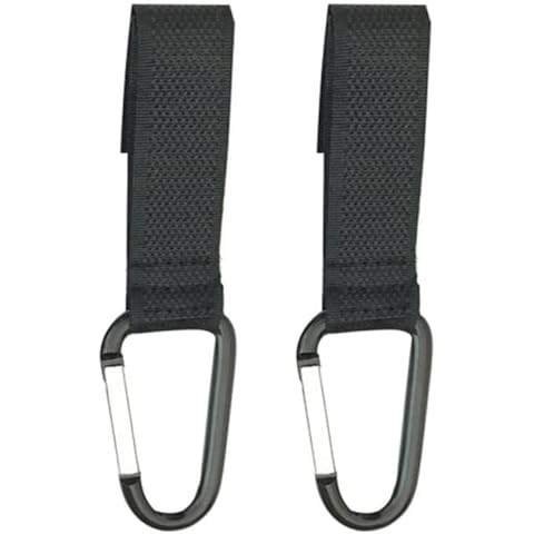 Pack of 2 - Baggy Clips Pram Stroller Hooks Changing Handbag Bag Holder Strong Pushchair Hook Twin Shopping Bags Cover