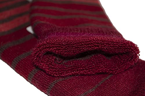 Invisible World Women's Alpaca Socks Cozy Cute Striped Winter Gear3